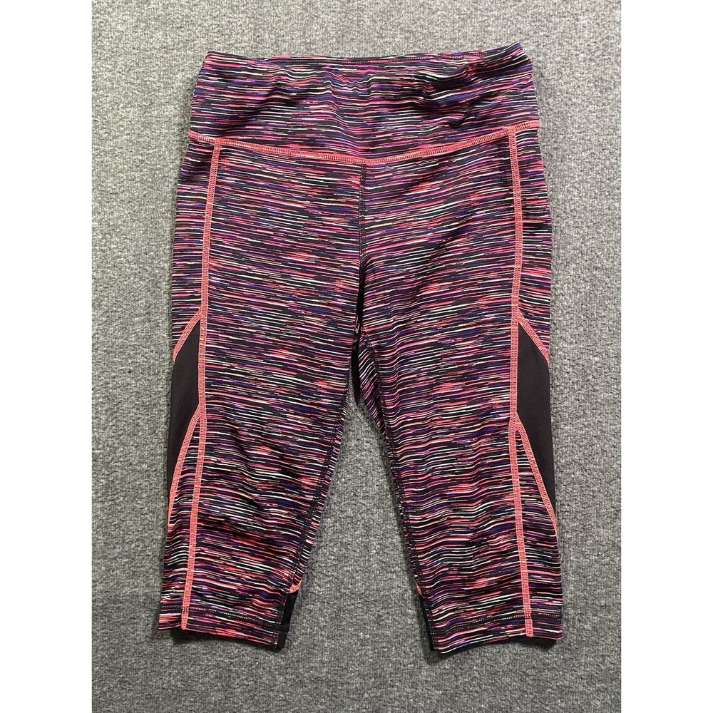 Material Girl Pink and Black Capri Pants Size M